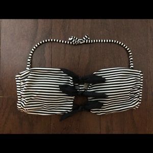 Victoria’s Secret Black & White Stripe Bikini top